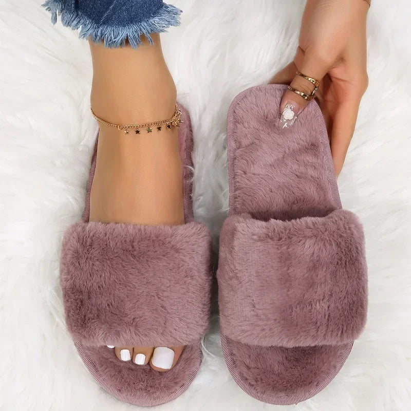 Winter Women Winter House Furry Slippers