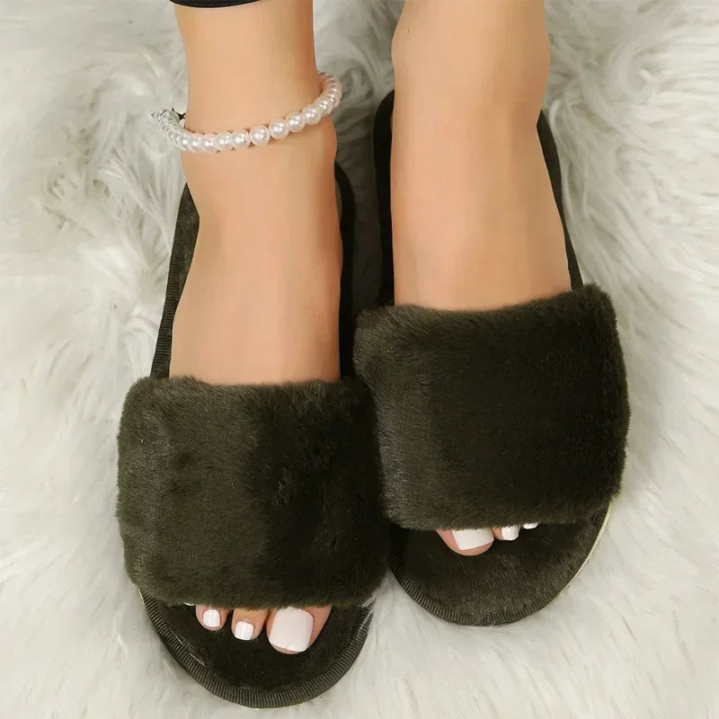 Winter Women Winter House Furry Slippers