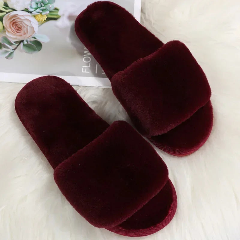 Winter Women Winter House Furry Slippers