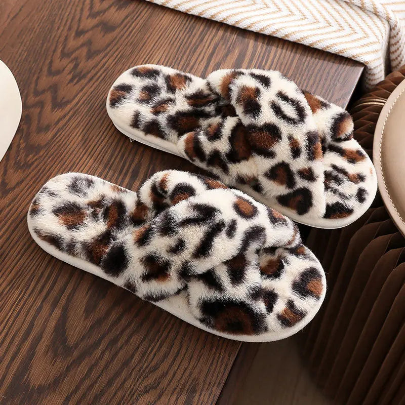 Women Winte House Slippers. Home Furry Slippers